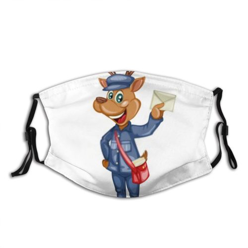 yanfind Isolated Mail Uniform Christmas Comic Cute Job Mascot Bag Box Carrier Wildlife Dust Washable Reusable Filter and Reusable Mouth Warm Windproof Cotton Face