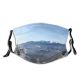 yanfind Ridge Winter Landforms Snow Mountain Range Trees Sky Sky Mountainous Alps Winter Dust Washable Reusable Filter and Reusable Mouth Warm Windproof Cotton Face