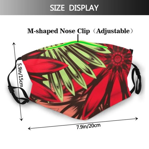 yanfind Abstract Japanese Stripe Picture Cute Affection Tender Contoured Fantasy India Seamless Trendy Dust Washable Reusable Filter and Reusable Mouth Warm Windproof Cotton Face
