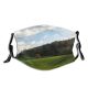 yanfind Field Highland Sky Field Natural Autumn Landscape Pasture Hill Clouds Grassland Sport Dust Washable Reusable Filter and Reusable Mouth Warm Windproof Cotton Face