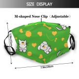 yanfind Cat Seamless Dog Puppy Child Baby Design Fun Kitten Cartoon Dust Washable Reusable Filter and Reusable Mouth Warm Windproof Cotton Face