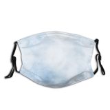 yanfind Glowing Design Defocused Star Softness Snow Event Craft Gradient Abstract Space Art Dust Washable Reusable Filter and Reusable Mouth Warm Windproof Cotton Face