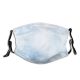 yanfind Glowing Design Defocused Star Softness Snow Event Craft Gradient Abstract Space Art Dust Washable Reusable Filter and Reusable Mouth Warm Windproof Cotton Face