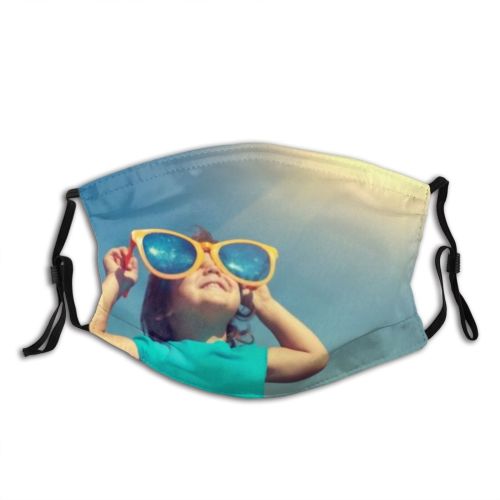 yanfind Caucasian Sky Goggles Happiness Fashion Big Beam Rays Fun Vintage Female Filter Dust Washable Reusable Filter and Reusable Mouth Warm Windproof Cotton Face