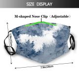 yanfind Cloud Sky Christmas Ice Ice Frost Winter Freezing Snow Freesing Snow    Dust Washable Reusable Filter and Reusable Mouth Warm Windproof Cotton Face