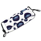 yanfind Isolated Adventure Ship Artwork Game Cute Rocket Fantasy Cosmic Seamless Sky Spaceship Dust Washable Reusable Filter and Reusable Mouth Warm Windproof Cotton Face