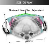 yanfind Isolated Audio Lovely Young Stereo Device Cute Volume Headphone Dog Pedigreed Puppy Dust Washable Reusable Filter and Reusable Mouth Warm Windproof Cotton Face