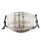 yanfind Tall Flagship Watercraft Mast Sea Vehicle Ship Ship Boat Rigged Sailing Barquentine Dust Washable Reusable Filter and Reusable Mouth Warm Windproof Cotton Face