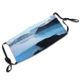 yanfind Lake Dawn Mountain Sea Lagoon Clouds Beach Island Iceland Outdoors Sky Fog Dust Washable Reusable Filter and Reusable Mouth Warm Windproof Cotton Face