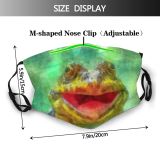yanfind Isolated Smile Happiness Young Life Little Comic Cute Colorful Muzzle Wildlife Frog Dust Washable Reusable Filter and Reusable Mouth Warm Windproof Cotton Face