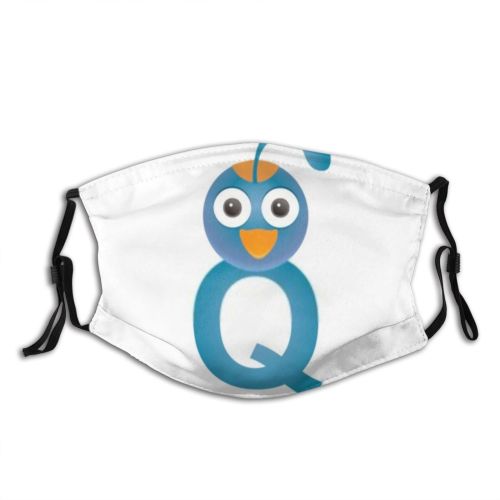 yanfind Isolated Unusual Quail Bird Language Learn Shapes Cute Letter English Preschool Nursery Dust Washable Reusable Filter and Reusable Mouth Warm Windproof Cotton Face