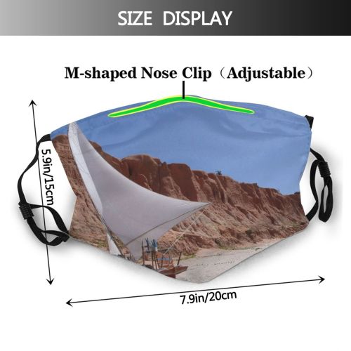 yanfind Dhow Vehicle Boating Sailboat Raft Fish Fisherman Landscape Sail Rock Watercraft Sailboat Dust Washable Reusable Filter and Reusable Mouth Warm Windproof Cotton Face