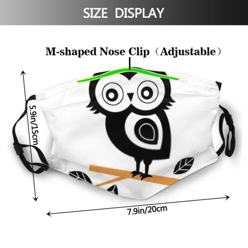 yanfind Isolated Bird Comic Cute Feather Nursery Kid Doodle Autumn Baby Design Children Dust Washable Reusable Filter and Reusable Mouth Warm Windproof Cotton Face