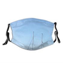 yanfind Dhow Sky Vehicle Calm Mediterranean Sea Boat Sailing Sky Ship Island Watercraft Dust Washable Reusable Filter and Reusable Mouth Warm Windproof Cotton Face