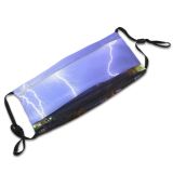 yanfind Strike Thunderstorm Cloud Thunderstorm Electricity Sky Lightning Atmosphere Daytime Atmospheric Storm Thunder Dust Washable Reusable Filter and Reusable Mouth Warm Windproof Cotton Face