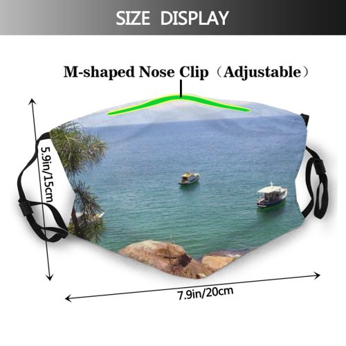 yanfind Dos Sky Natural Angra Coast Brazil Landscape Sea Sky Reis Ocean Janeiro Dust Washable Reusable Filter and Reusable Mouth Warm Windproof Cotton Face