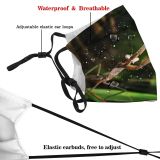yanfind Strike Insect Plant Mantis Branch Predator Praying Leaf Organism Attack Macro Bug Dust Washable Reusable Filter and Reusable Mouth Warm Windproof Cotton Face