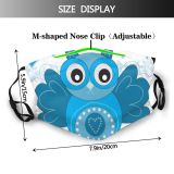 yanfind Childish Bird Decor Ear Fashion Comic Cute Colorful Academic Cheerful Figure Wings Dust Washable Reusable Filter and Reusable Mouth Warm Windproof Cotton Face