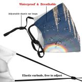 yanfind Winter Sharp Frozen Winter Sun Thaw Transparent Sky Ice Ice Snow Point Dust Washable Reusable Filter and Reusable Mouth Warm Windproof Cotton Face
