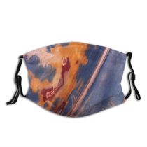 yanfind Hood Acrylic Geological Sky Reflection Metal Paintwork Bonnet Morris Sandpaper Worn Minor Dust Washable Reusable Filter and Reusable Mouth Warm Windproof Cotton Face