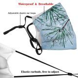 yanfind Ice Europe Bilbao Frost Fragility Coniferous Frozen Needle Tree Foreground Snow Branch Dust Washable Reusable Filter and Reusable Mouth Warm Windproof Cotton Face