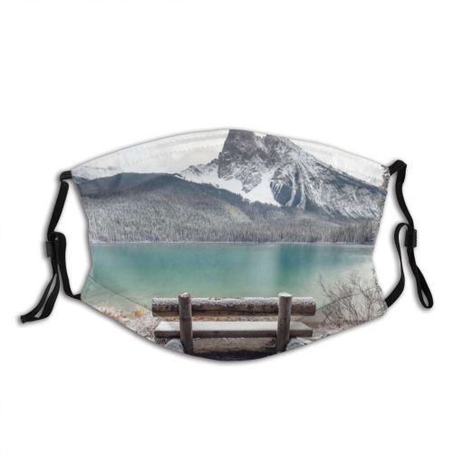yanfind Dawn Atmospheric America Seat Dramatic Range Mood Majestic Landscape Tranquility Rural Banff Dust Washable Reusable Filter and Reusable Mouth Warm Windproof Cotton Face