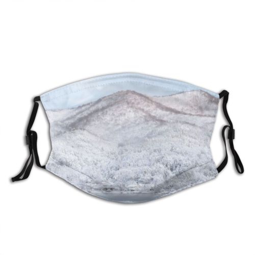 yanfind Dawn Ice Yamanaka East Frost Heritage Range Distant Generic Landscape Frozen Tranquility Dust Washable Reusable Filter and Reusable Mouth Warm Windproof Cotton Face
