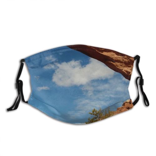 yanfind Geology Outcrop Landscape Scenery Park Park National Outdoor Arch Utah Architecture Sky Dust Washable Reusable Filter and Reusable Mouth Warm Windproof Cotton Face