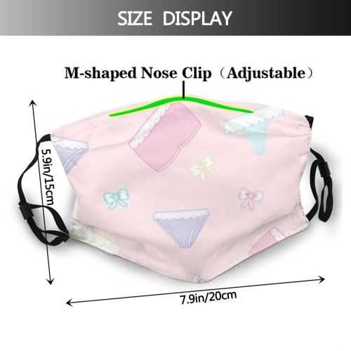 yanfind Isolated Garment Lovely Fashion Ornaments Cute Seamless Colorful Cotton Underpants Fitness Underwear Dust Washable Reusable Filter and Reusable Mouth Warm Windproof Cotton Face