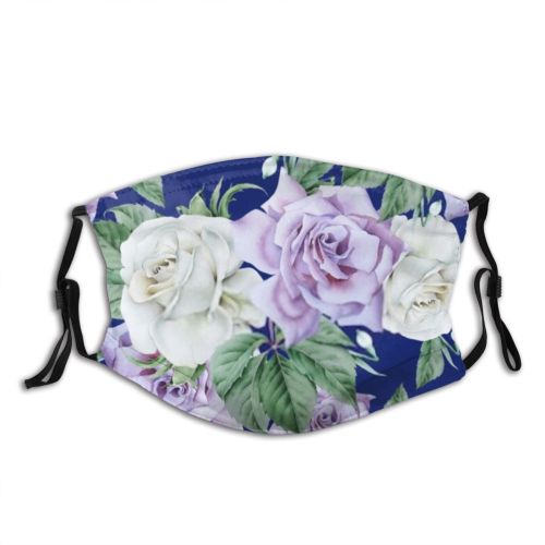 yanfind Blossom Spring Flower Aquarelle Fashion Vintage Garden Drawn Romantic Plant Retro Watercolor Dust Washable Reusable Filter and Reusable Mouth Warm Windproof Cotton Face