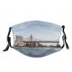 yanfind Infrastructure Structure Daylight Calm Exterior Sightseeing Yacht America Road Way Bridge Daytime Dust Washable Reusable Filter and Reusable Mouth Warm Windproof Cotton Face