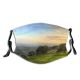 yanfind Idyllic Countryside Grass Rural Plants Landscape Lawn Pasture Scenic Hills Trees Sky Dust Washable Reusable Filter and Reusable Mouth Warm Windproof Cotton Face