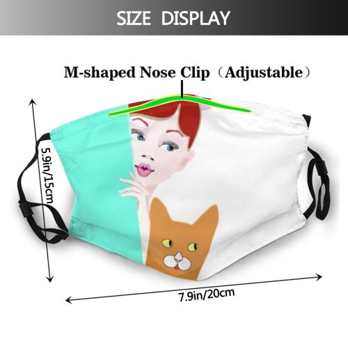 yanfind Abstract Fashion Free Cute Stylish Colorful Feminine Flirting Child Accessories Lady Female Dust Washable Reusable Filter and Reusable Mouth Warm Windproof Cotton Face