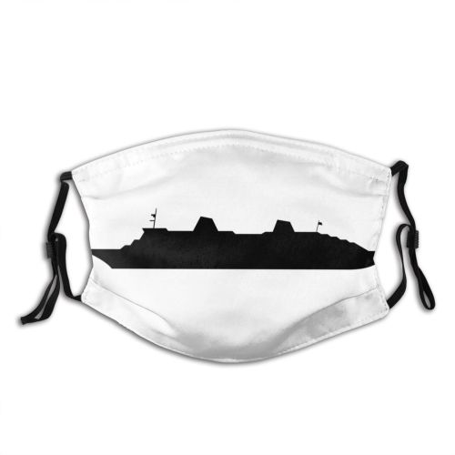 yanfind Vehicle Vessel Ship Silhouette Tourism Illustrat Passenger Sea Boat Sailing Big Ship Dust Washable Reusable Filter and Reusable Mouth Warm Windproof Cotton Face