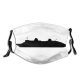 yanfind Vehicle Vessel Ship Silhouette Tourism Illustrat Passenger Sea Boat Sailing Big Ship Dust Washable Reusable Filter and Reusable Mouth Warm Windproof Cotton Face