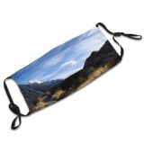 yanfind Outdoors Zealand Tasman Icebergs Wilderness Lewis Snow Cook Scenery Cloud Beautiful Mountains Dust Washable Reusable Filter and Reusable Mouth Warm Windproof Cotton Face