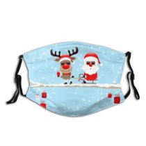 yanfind Bough Wish Packet Santa Beard Snow Christmas Cute Bell Winter Cap Snowflake Dust Washable Reusable Filter and Reusable Mouth Warm Windproof Cotton Face