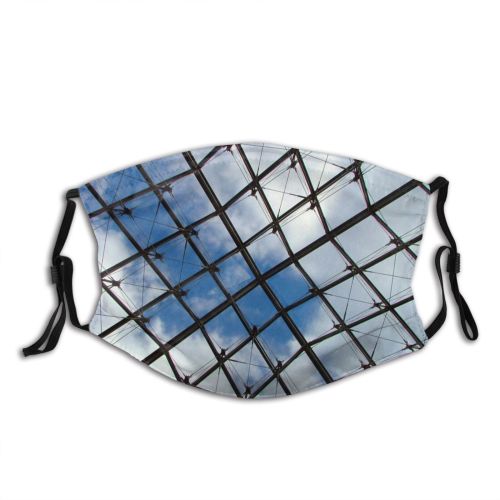 yanfind Paris Iron Design Sky Daylighting Metal Mesh Architecture Louvre Dust Washable Reusable Filter and Reusable Mouth Warm Windproof Cotton Face