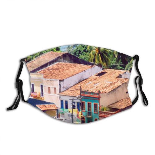 yanfind Metropolis Building Town Pernambuco Building Work Property Home Tourism Trip Summer Light Dust Washable Reusable Filter and Reusable Mouth Warm Windproof Cotton Face