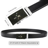yanfind Belt  Floral Botany Plant Delicate  Meadow Season Tender Grass Greenery Botanic Men's Dress Casual Every Day Reversible Leather Belt