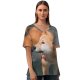 yanfind V Neck T-shirt for Women Lovely Pet HQ Mood Wallpapers Pup Shiba Pictures Moody Strap Flagstone Summer Top  Short Sleeve Casual Loose
