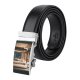 yanfind Belt  Family Design Sliding Shiny Home Doors Sunlight Wood Empty Japanese Travel Men's Dress Casual Every Day Reversible Leather Belt
