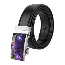 yanfind Belt  Festival Street City  Performance Lights Evening Crowd Energy Audience Tents Men's Dress Casual Every Day Reversible Leather Belt