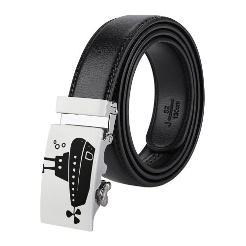 yanfind Belt Ship Underwater Design Art Navy Submarine Men's Dress Casual Every Day Reversible Leather Belt