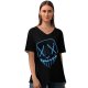 yanfind V Neck T-shirt for Women Purge Muscles Aunted Party Wallpapers Horror Gym Halloween Fitness Costume Led Summer Top  Short Sleeve Casual Loose