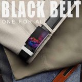 yanfind Belt  Focus Dark Time Design Illuminated Lights Evening Technology Electricity Colorful Display Men's Dress Casual Every Day Reversible Leather Belt