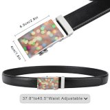 yanfind Belt  Facebook Lighted Shining Illuminated Colours Lights Colorful Sparkle Defocused Luminescence Round Men's Dress Casual Every Day Reversible Leather Belt