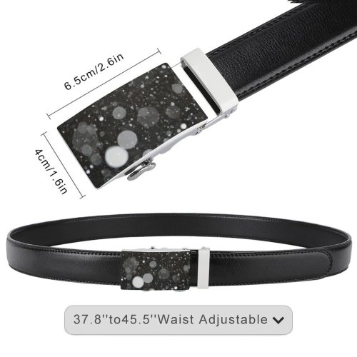 yanfind Belt  Design Shining  Space Light Drop Defocused  Droplets  Astronomy Men's Dress Casual Every Day Reversible Leather Belt