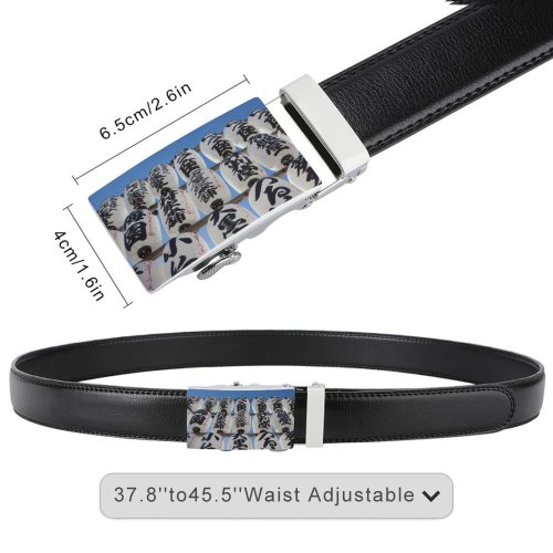 yanfind Belt Shrine Lantern Kannon Shitamachi Tradition Japan City Building Sky Tokyo Asakusa Men's Dress Casual Every Day Reversible Leather Belt