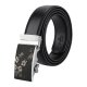 yanfind Belt  Floral Focus Flowers Faded Scratched Garden Vintage Flora Sepia Grayscale Texture Men's Dress Casual Every Day Reversible Leather Belt